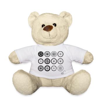 bicycle wheels - Teddy Bear - white - Front