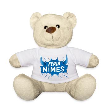 Féria de Nîmes ! fêtes de Nîmes - Nounours - blanc - Devant