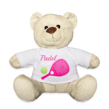 Padel Paddle Raquette Tennis Sport I Cadeau - Nounours - blanc - Devant