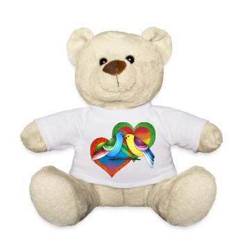 Vögel - Teddy - Weiß - Vorne