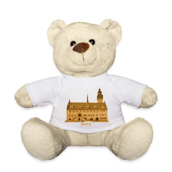 Zeitz Town Hall Burgenlandkreis Saxony-Anhalt - Teddy Bear - white - Front
