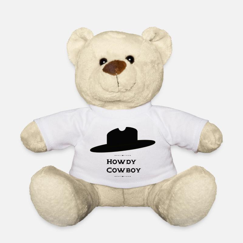 Howdy Cowboy - Nounours - blanc