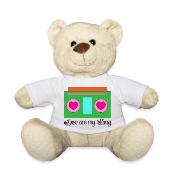 Abstract Love Friendship Graphic - Teddy Bear - white - Front
