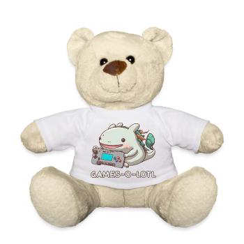 Axolotl Zocken Controller Monster Konsole Süß Game - Teddy - Weiß - Vorne