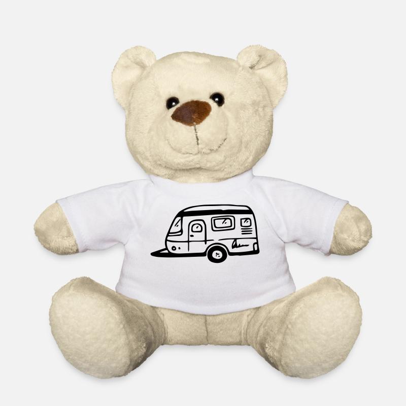 Caravane Camping Caravane - Nounours - blanc