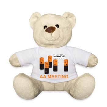 AA Meeting Batterien - Teddy - Weiß - Vorne