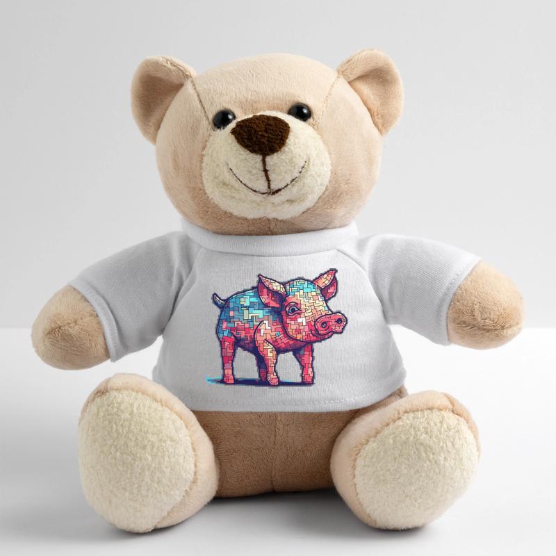 Cochon rétro dans des graphismes 8 bits cool Nounours