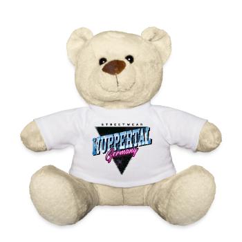Wuppertal Deutschland Stadt Vintage Retro Neon - Teddy - Weiß - Vorne