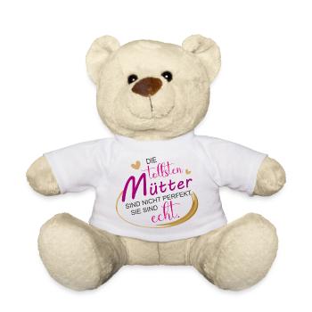 Tollste Mutter Mama Mütter Valentinstag - Teddy - Weiß - Vorne
