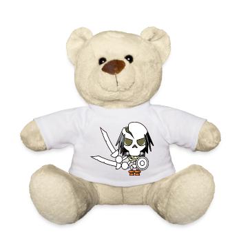 zombie monster wariors soladat horror skull dead - Teddy Bear - white - Front