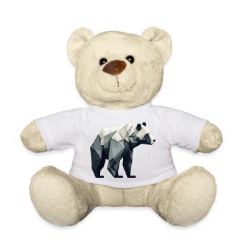 Ours minimaliste - Nounours - blanc - Devant