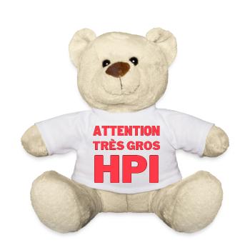 T-shirt Gros HPI - Nounours - blanc - Devant
