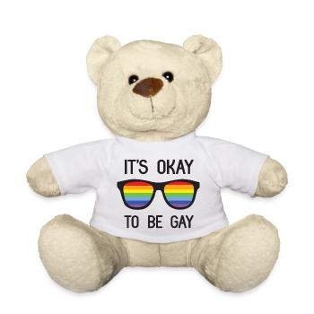 Pride Month - It's Okay To Be Gay - Teddy Bear - white - Front