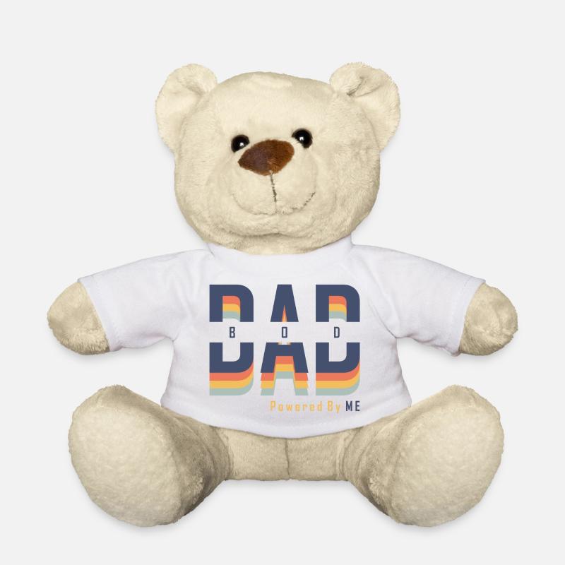 Dad Bod powered by Me - Teddy Bear - white