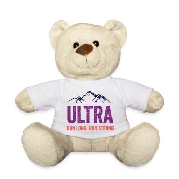 Ultra Running - Courez longtemps. Courez fort. - Nounours - blanc - Devant