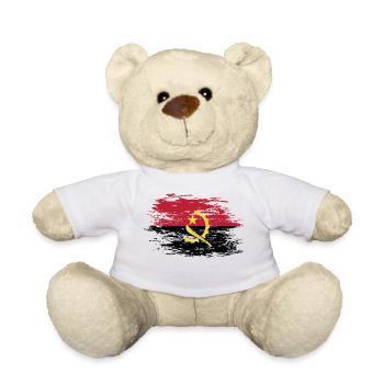 Angola Flagge used - Teddy - Weiß - Vorne