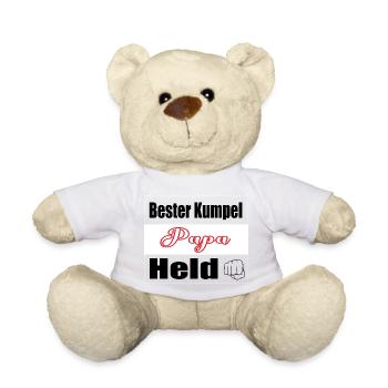 Papa, bester Freund, Held - Teddy - Weiß - Vorne
