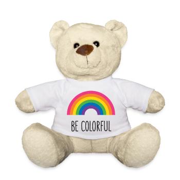 Pride Month LGBTQ - Be Colorful - Teddy Bear - white - Front