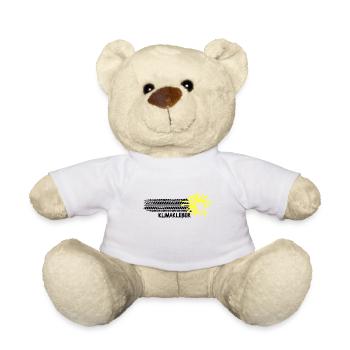 Klimakleber Climate CO2 Umweltschutz - Teddy - Weiß - Vorne