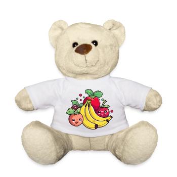 Fruits kawaii n°2 - Nounours - blanc - Devant