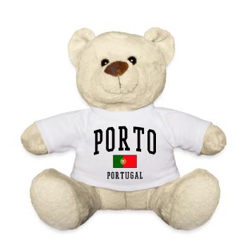 Porto Portugal Flag – City Design - Teddy Bear - white - Front