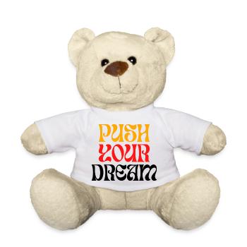POUSSEZ votre rêve - Nounours - blanc - Devant