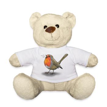 Rouge gorge occitan - Nounours - blanc - Devant
