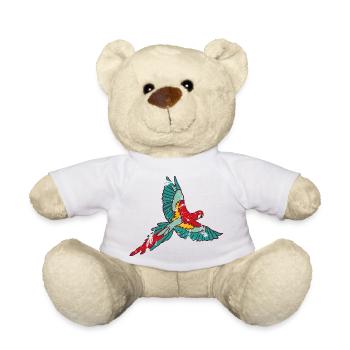 Papagei - Teddy - Weiß - Vorne