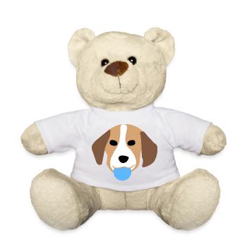 Visage de chiot 3 - Nounours - blanc - Devant
