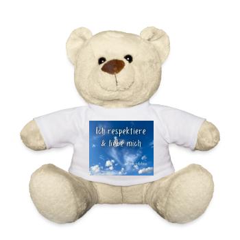 Ich respektiere & liebe mich - Teddy - Weiß - Vorne
