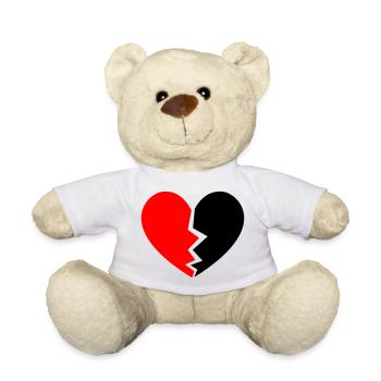 Broken Heart - Gebrochenes Herz - Teddy - Weiß - Vorne