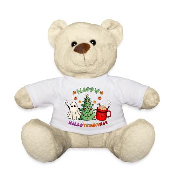 Joyeux Hallothanksmas Boo Tree & Cocoa Lover - Nounours - blanc - Devant