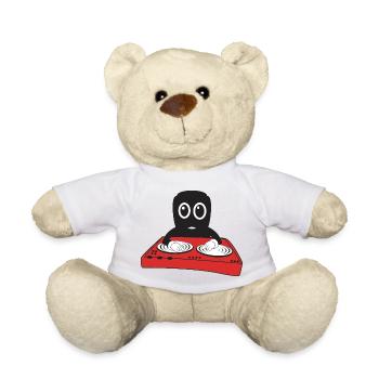 Disc jockey - Teddy Bear - white - Front