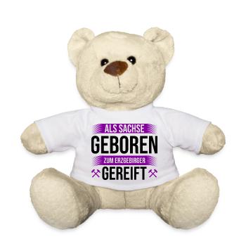 Erzgebirge gereift geboren - Teddy - Weiß - Vorne