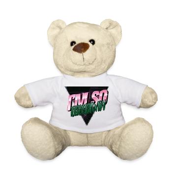mental health gift barber hair patriarchy birthday - Teddy Bear - white - Front