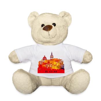 Rome, the Eternal City - Teddy Bear - white - Front