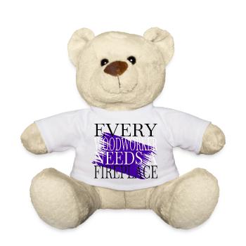 woodworking fun funny carpenter quotes - Teddy - Weiß - Vorne