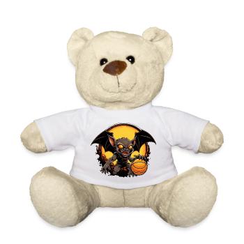Basketball Bat - Teddy Bear - white - Front