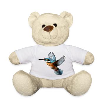 Eisvogel Und Kingfisher Design Für Vogelfreunde - Teddy - Weiß - Vorne