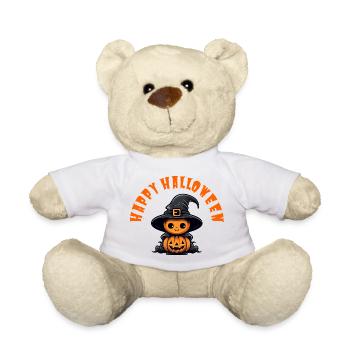Happy halloween - Teddy - Weiß - Vorne