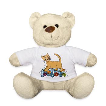 Cat - Teddy Bear - white - Front