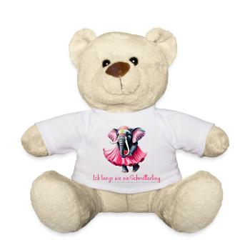 Ich tanze wie ein Schmetterling - Teddy - Weiß - Vorne