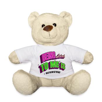 Dinosaure Fan Bubaprints Computer Geek Bday - Nounours - blanc - Devant