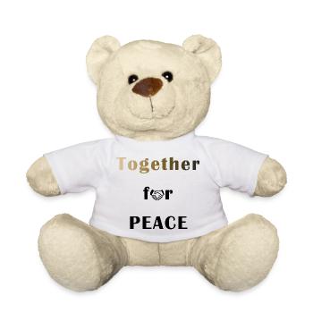 Ensemble pour la PAIX - Nounours - blanc - Devant