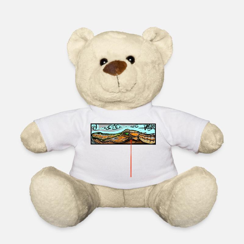 Krokodil - Teddy - Weiß