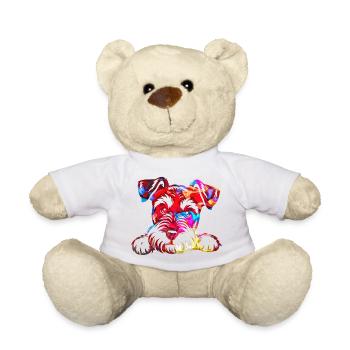 Chien chiot chien mignon Corgi aquarelle Art Cartoon Wof - Nounours - blanc - Devant