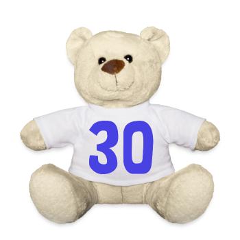 30. 30 YEARS. 30th ANNIVERSARY. 30TH ANNIVERSARY. - Teddy Bear - white - Front