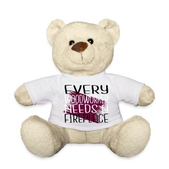 Funny Mason Carpenter Plumber Gift Idea Hobbyists - Teddy Bear - white - Front