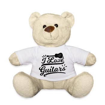 I love guitars - Teddy Bear - white - Front