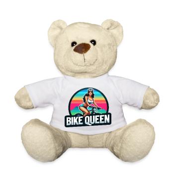 Bike Queen Sunset Cycling Design - Nounours - blanc - Devant